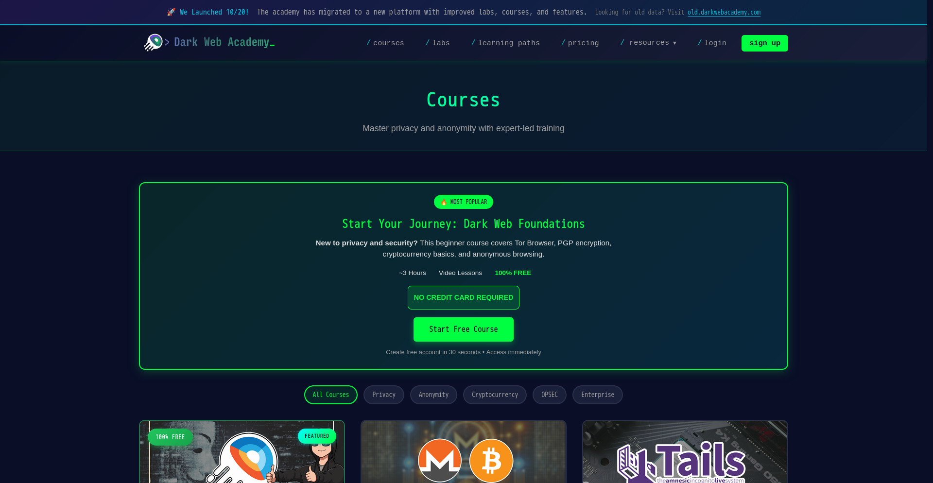 Dark Web Academy