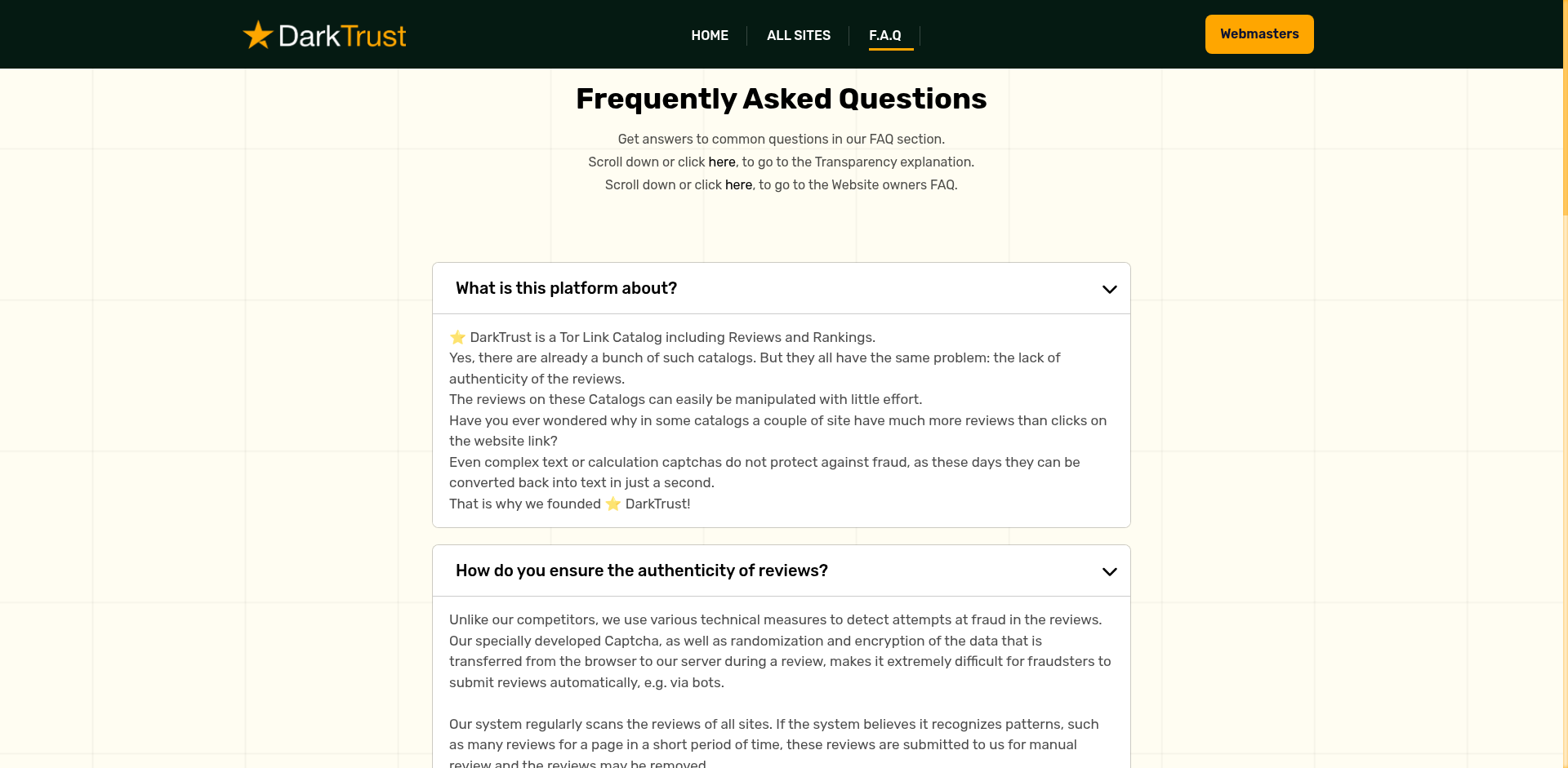 ⭐Darktrust: Find Trusted Sites