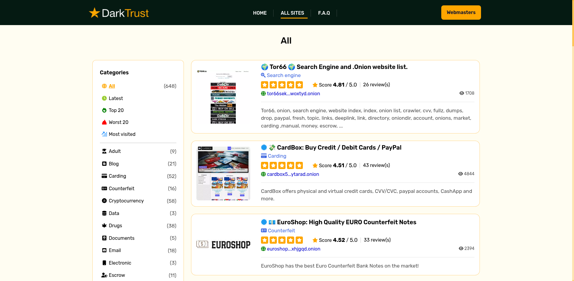 ⭐Darktrust: Find Trusted Sites